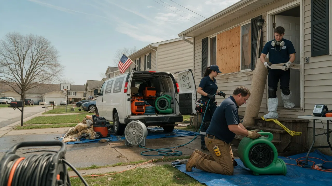 Water Damage Restoration in Mentcle, PA near me